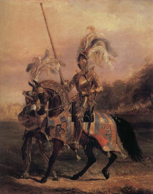 Edward Henry Corbould,RI,RWS At Egliton, lord of t he Tournament Sweden oil painting art
